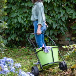 Garden Clean-Up Cart with Trug – Easy-Roll Utility Hauler